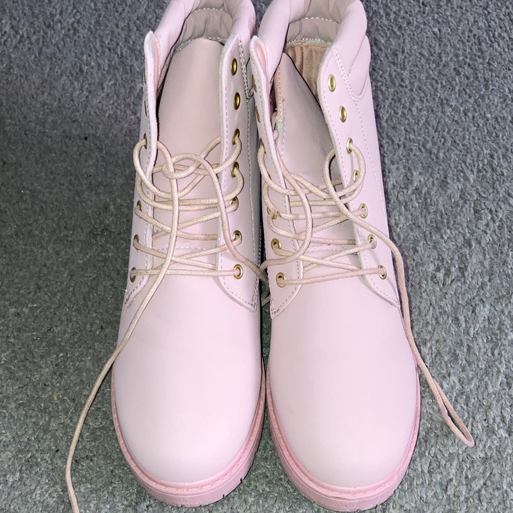 Pink Women's Boots - Picture 2 of 8
